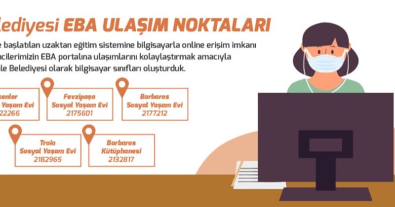 Çanakkale Belediyesi’nden EBA Ulaşım Noktaları