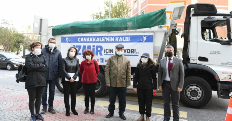 Çanakkale’den İzmir’e Yardımlar Gönderildi