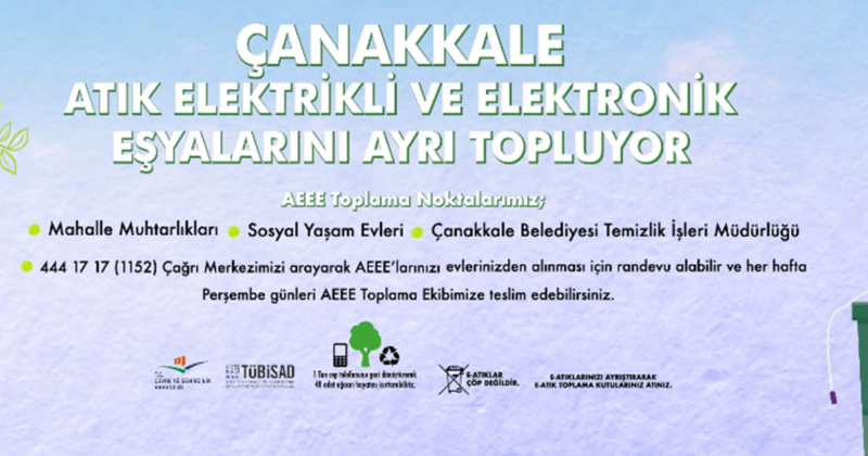 Atık Elektrikli ve Elektronik Eşyalar Ayrı Toplanıyor