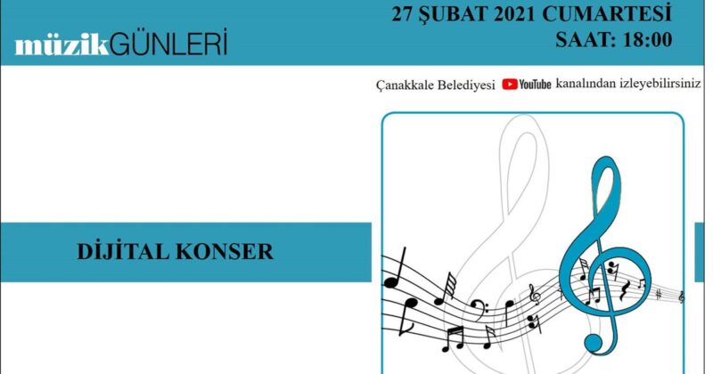 Çanakkale Belediyesi’nden Dijital Konser